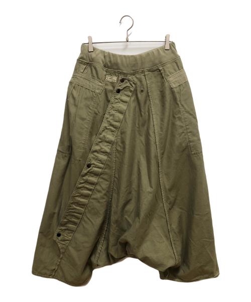 KAPITAL（キャピタル）KAPITAL (キャピタル) かつらぎスリーパーダイパーパンツ グリーン サイズ:SIZE Lの古着・服飾アイテム