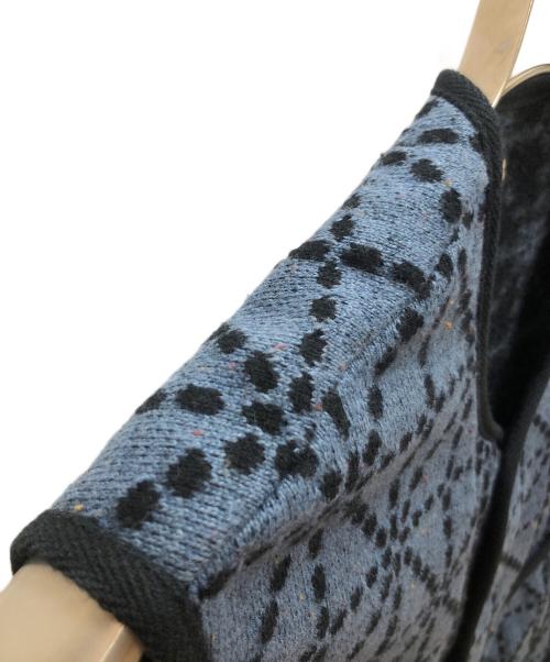 KAPITAL（キャピタル）KAPITAL (キャピタル) 道着刺し子 ビーチ裏毛ベスト ブルー×ネイビー サイズ:SIZE XLの古着・服飾アイテム