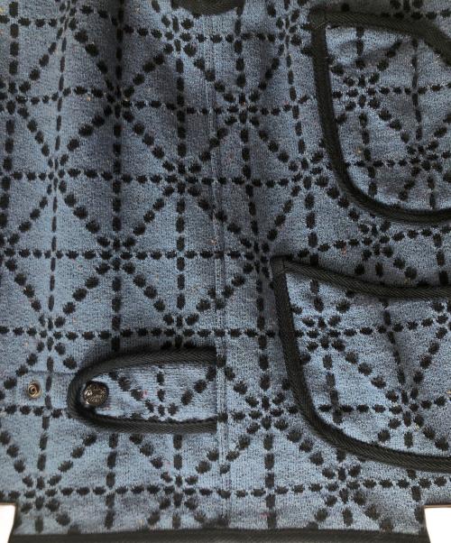 KAPITAL（キャピタル）KAPITAL (キャピタル) 道着刺し子 ビーチ裏毛ベスト ブルー×ネイビー サイズ:SIZE XLの古着・服飾アイテム