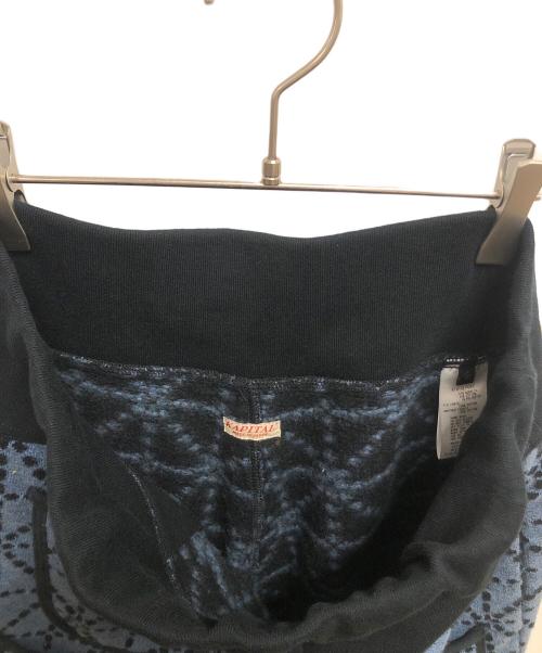 KAPITAL（キャピタル）KAPITAL (キャピタル) 道着刺し子　ビーチ裏毛スウェットパンツ ブルー×ネイビー サイズ:SIZE 4の古着・服飾アイテム