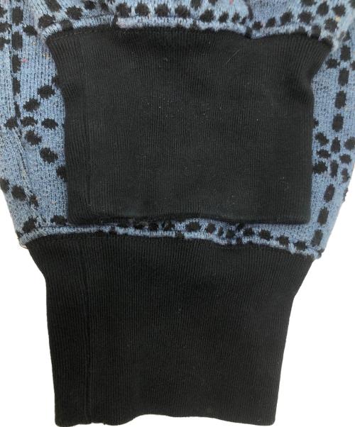 KAPITAL（キャピタル）KAPITAL (キャピタル) 道着刺し子　ビーチ裏毛スウェットパンツ ブルー×ネイビー サイズ:SIZE 4の古着・服飾アイテム