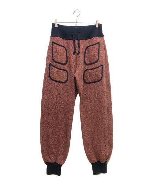 KAPITAL（キャピタル）KAPITAL (キャピタル) ビーチ裏毛スウェットパンツ レッド×ネイビー サイズ:SIZE 4の古着・服飾アイテム