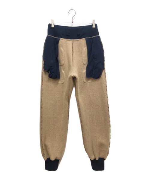 KAPITAL（キャピタル）KAPITAL (キャピタル) ビーチ裏毛スウェットパンツ レッド×ネイビー サイズ:SIZE 4の古着・服飾アイテム