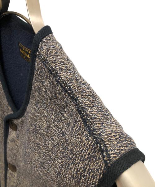 KAPITAL（キャピタル）KAPITAL (キャピタル) ビーチ裏毛ビーチベスト  ブラウン×ネイビー サイズ:SIZE XLの古着・服飾アイテム
