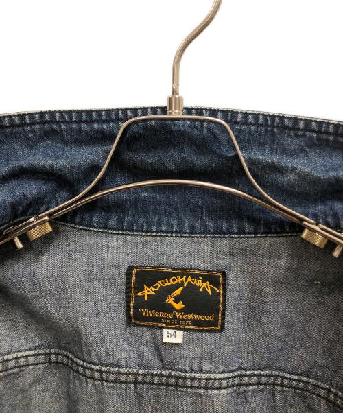Vivienne Westwood（ヴィヴィアンウエストウッド）Vivienne Westwood (ヴィヴィアンウエストウッド) デニムジャケット ブルー サイズ:SIZE54の古着・服飾アイテム
