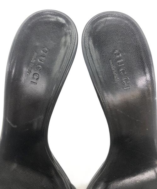 GUCCI（グッチ）GUCCI (グッチ) ミュールサンダル ブラック サイズ:SIZE 34 1/2の古着・服飾アイテム