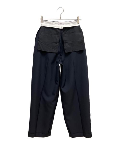 IIROT（イロット）IIROT (イロット) Twill tuck Trousers（ツイルタックトラウザー） ネイビー サイズ:SIZE 36の古着・服飾アイテム