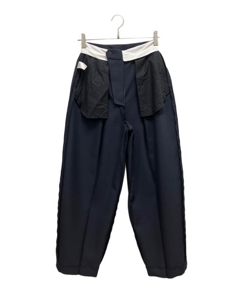 IIROT（イロット）IIROT (イロット) Twill tuck Trousers（ツイルタックトラウザー） ネイビー サイズ:SIZE 36の古着・服飾アイテム