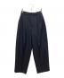 IIROT（イロット）の古着「Twill tuck Trousers（ツイルタックトラウザー）」｜ネイビー