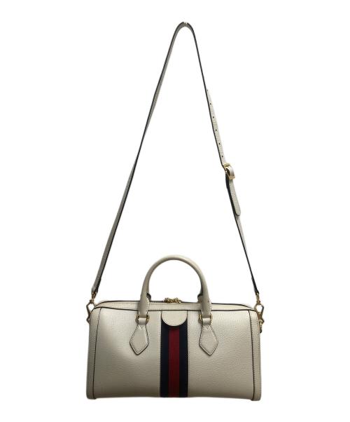 GUCCI（グッチ）GUCCI (グッチ) オフィディア シェリーライン 2WAYバッグ ホワイトの古着・服飾アイテム