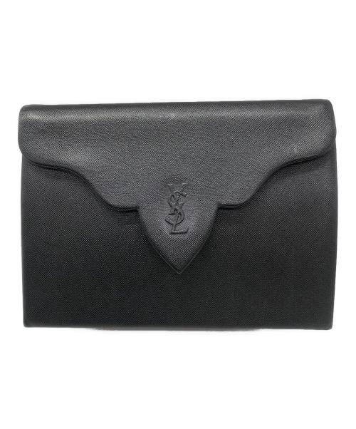 Yves Saint Laurent（イヴサンローラン）Yves Saint Laurent (イヴサンローラン) クラッチバッグ ブラックの古着・服飾アイテム