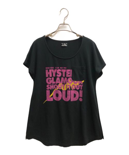 Hysteric Glamour（ヒステリックグラマー）Hysteric Glamour (ヒステリックグラマー) 半袖カットソー ブラック サイズ:SIZE Freeの古着・服飾アイテム