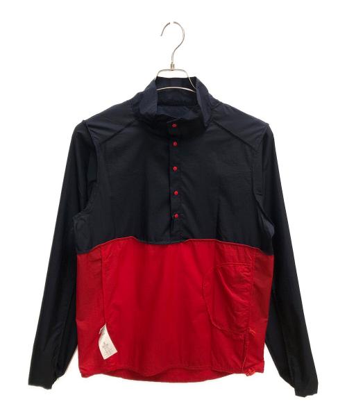 Patagonia（パタゴニア）Patagonia (パタゴニア) フーディニ プルオーバー ナイロンジャケット ネイビー×レッド サイズ:SIZE Sの古着・服飾アイテム