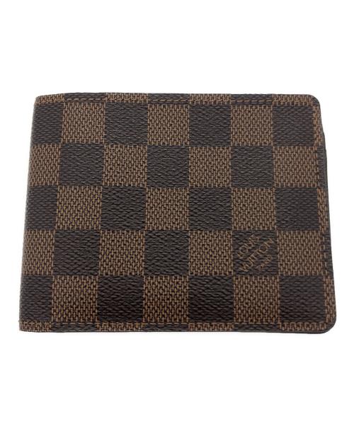 LOUIS VUITTON（ルイ ヴィトン）LOUIS VUITTON (ルイ ヴィトン) ダミエ ポルトフォイユ ミュルティプル 2つ折り財布 ブラウンの古着・服飾アイテム