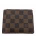 LOUIS VUITTON（ルイ ヴィトン）の古着「ダミエ ポルトフォイユ ミュルティプル 2つ折り財布」｜ブラウン