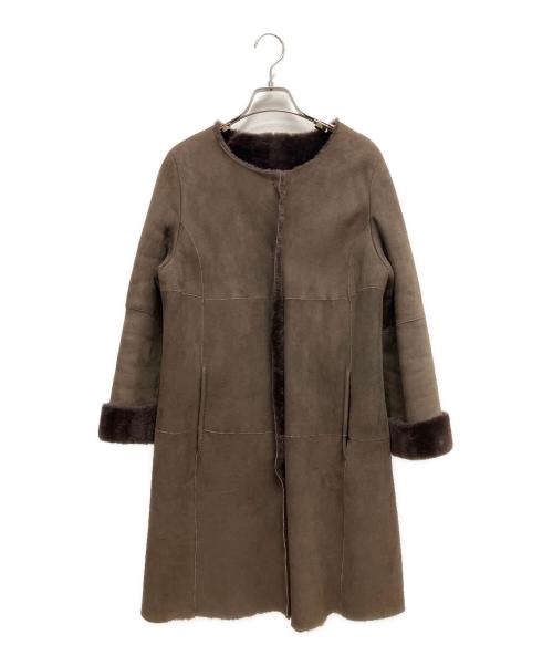 BALLSEY（ボールジィ）BALLSEY (ボールジィ) ロングコート ブラウン サイズ:SIZE 38の古着・服飾アイテム