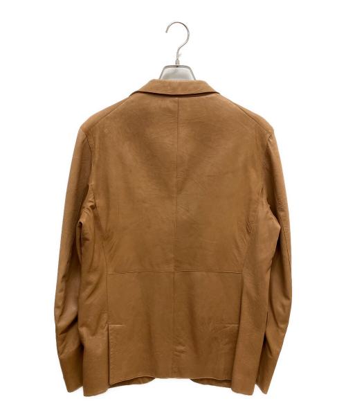 TOMORROW LAND（トゥモローランド）TOMORROW LAND (トゥモローランド) レザージャケット ベージュ サイズ:SIZE Lの古着・服飾アイテム