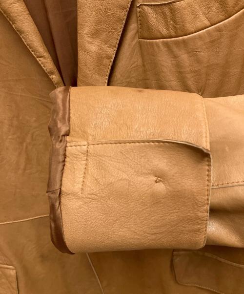 TOMORROW LAND（トゥモローランド）TOMORROW LAND (トゥモローランド) レザージャケット ベージュ サイズ:SIZE Lの古着・服飾アイテム