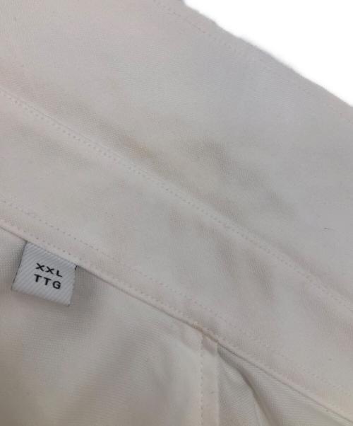 BURBERRY LONDON（バーバリーロンドン）BURBERRY LONDON (バーバリーロンドン) ロゴラベルアップリケ長袖シャツ ホワイト サイズ:SIZE XXLの古着・服飾アイテム