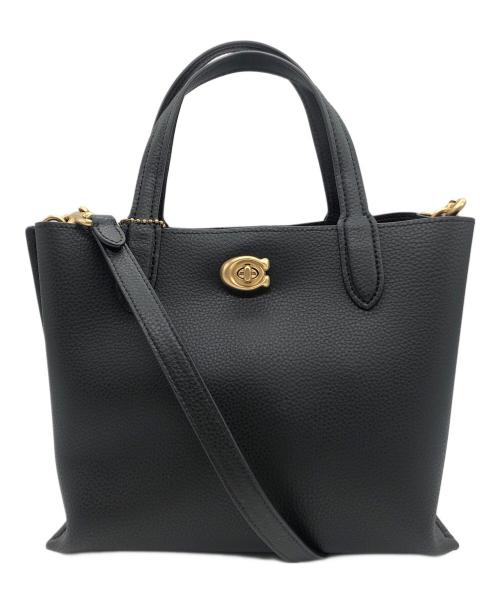 COACH（コーチ）COACH (コーチ) ウィロウトート24　2WAYバッグ ブラックの古着・服飾アイテム