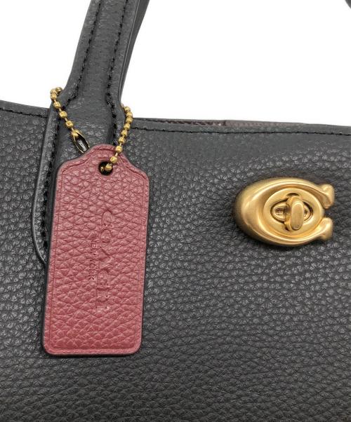 COACH（コーチ）COACH (コーチ) ウィロウトート24　2WAYバッグ ブラックの古着・服飾アイテム