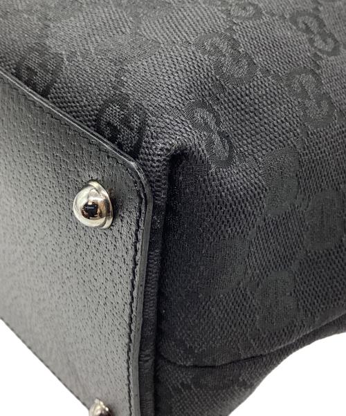 GUCCI（グッチ）GUCCI (グッチ) GGキャンバストートバッグ ブラックの古着・服飾アイテム
