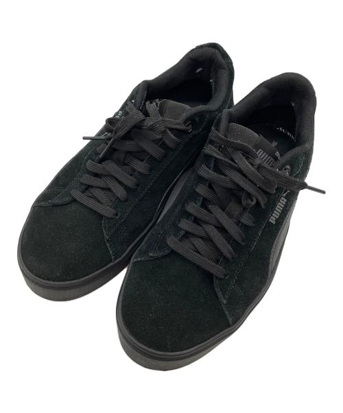 PUMA（プーマ）PUMA (プーマ) SMASH PLATFORM V2 SD スウェードシューズ ブラック サイズ:SIZE 24.5cmの古着・服飾アイテム