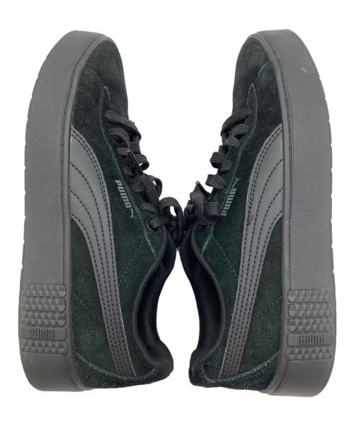 PUMA（プーマ）PUMA (プーマ) SMASH PLATFORM V2 SD スウェードシューズ ブラック サイズ:SIZE 24.5cmの古着・服飾アイテム