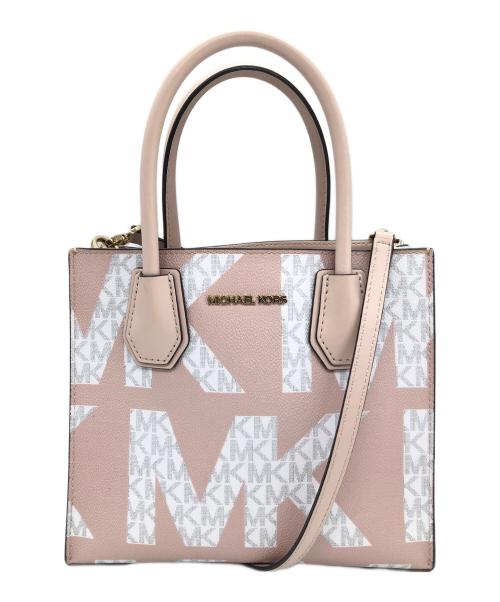 MICHAEL KORS（マイケル・コース）MICHAEL KORS (マイケルコース) ハンドバッグ ピンクの古着・服飾アイテム