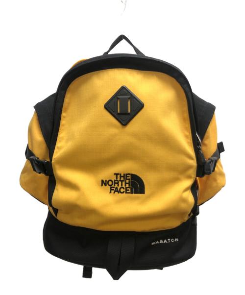 THE NORTH FACE（ザ ノース フェイス）THE NORTH FACE (ザ ノース フェイス) WASATCH（ワサッチ）リュック ブラック×イエローの古着・服飾アイテム