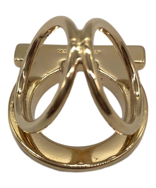 Salvatore Ferragamo（サルヴァトーレ フェラガモ）Salvatore Ferragamo (サルヴァトーレ フェラガモ) スカーフリング ゴールド サイズ:FREEの古着・服飾アイテム