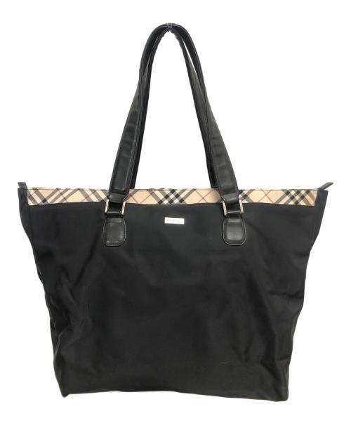 BURBERRY（バーバリー）BURBERRY (バーバリー) トートバッグ ブラックの古着・服飾アイテム