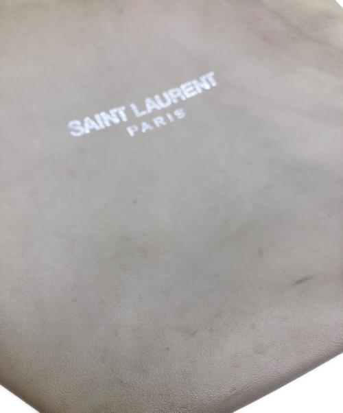 Saint Laurent Paris（サンローランパリ）Saint Laurent Paris (サンローランパリ) テディバケット ショルダーバッグ アイボリーの古着・服飾アイテム