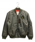 BUDDY MICEBUDDY MICE）の古着「B-15D MA-1ジャケット」｜グリーン