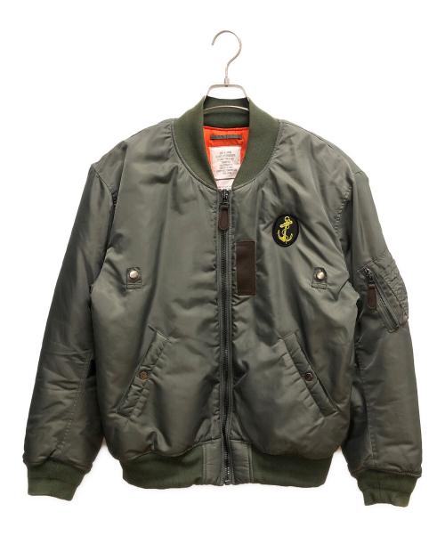 BUDDY MICE（BUDDY MICE）BUDDY MICE (BUDDY MICE) B-15D MA-1ジャケット グリーン サイズ:SIZE XLの古着・服飾アイテム