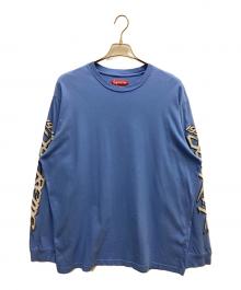 SUPREME（シュプリーム）の古着「Racing intarsia（レーシング インターシャ）　長袖カットソー」｜ブルー