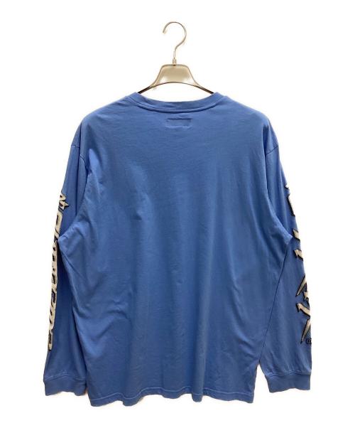 SUPREME（シュプリーム）SUPREME (シュプリーム) Racing intarsia（レーシング インターシャ）　長袖カットソー ブルー サイズ:SIZE Lの古着・服飾アイテム