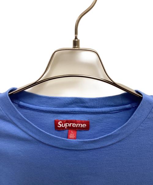 SUPREME（シュプリーム）SUPREME (シュプリーム) Racing intarsia（レーシング インターシャ）　長袖カットソー ブルー サイズ:SIZE Lの古着・服飾アイテム