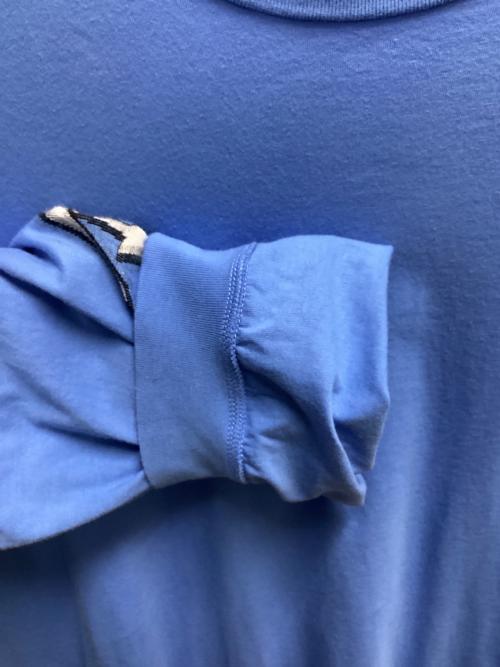 SUPREME（シュプリーム）SUPREME (シュプリーム) Racing intarsia（レーシング インターシャ）　長袖カットソー ブルー サイズ:SIZE Lの古着・服飾アイテム