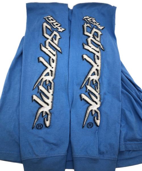 SUPREME（シュプリーム）SUPREME (シュプリーム) Racing intarsia（レーシング インターシャ）　長袖カットソー ブルー サイズ:SIZE Lの古着・服飾アイテム
