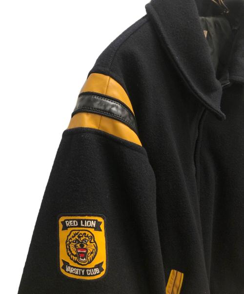 JOHN M GROVE（JOHN M GROVE）JOHN M GROVE (JOHN M GROVE) スタジャン ブラック×オレンジ サイズ:SIZE 54の古着・服飾アイテム