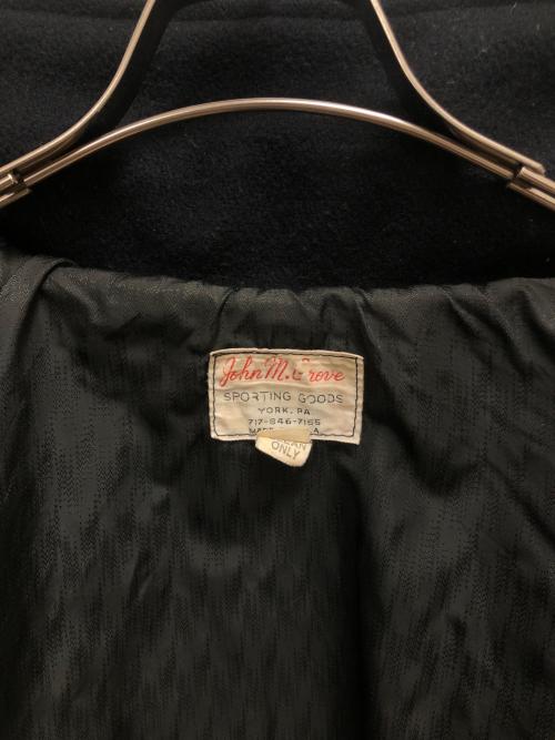 JOHN M GROVE（JOHN M GROVE）JOHN M GROVE (JOHN M GROVE) スタジャン ブラック×オレンジ サイズ:SIZE 54の古着・服飾アイテム