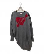 Vivienne Westwood RED LABELヴィヴィアンウエストウッドレッドレーベル）の古着「ラブアローニットワンピース」｜グレー