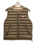 DANTONダントン）の古着「インナーダウンベスト」｜ベージュ
