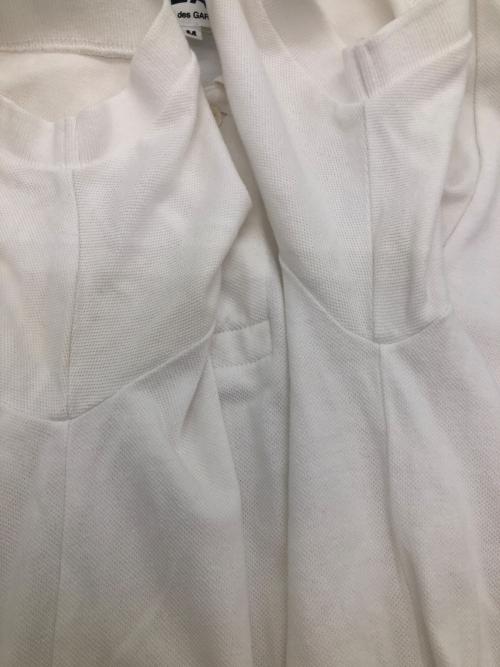 PLAY COMME des GARCONS（プレイコムデギャルソン）PLAY COMME des GARCONS (プレイコムデギャルソン) ポロシャツ ホワイト サイズ:SIZE Mの古着・服飾アイテム