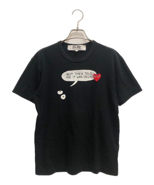 PLAY COMME des GARCONS（プレイコムデギャルソン）PLAY COMME des GARCONS (プレイコムデギャルソン) 半袖Tシャツ ブラック サイズ:SIZE Mの古着・服飾アイテム