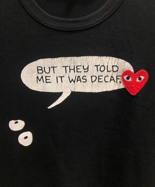 PLAY COMME des GARCONS（プレイコムデギャルソン）PLAY COMME des GARCONS (プレイコムデギャルソン) 半袖Tシャツ ブラック サイズ:SIZE Mの古着・服飾アイテム