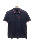 PRADAプラダ）の古着「ポロシャツ」｜ネイビー×レッド