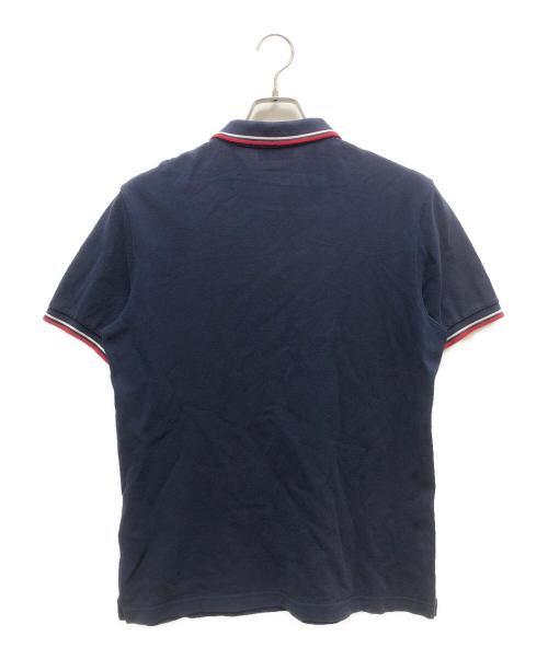 PRADA（プラダ）PRADA (プラダ) ポロシャツ ネイビー×レッド サイズ:SIZE Lの古着・服飾アイテム