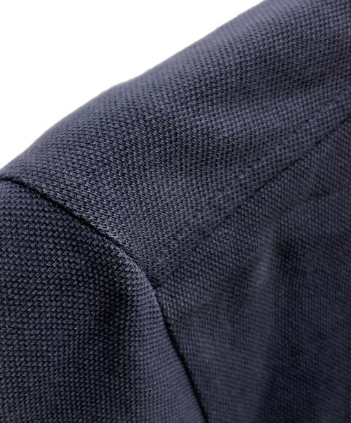 PRADA（プラダ）PRADA (プラダ) ポロシャツ ネイビー×レッド サイズ:SIZE Lの古着・服飾アイテム